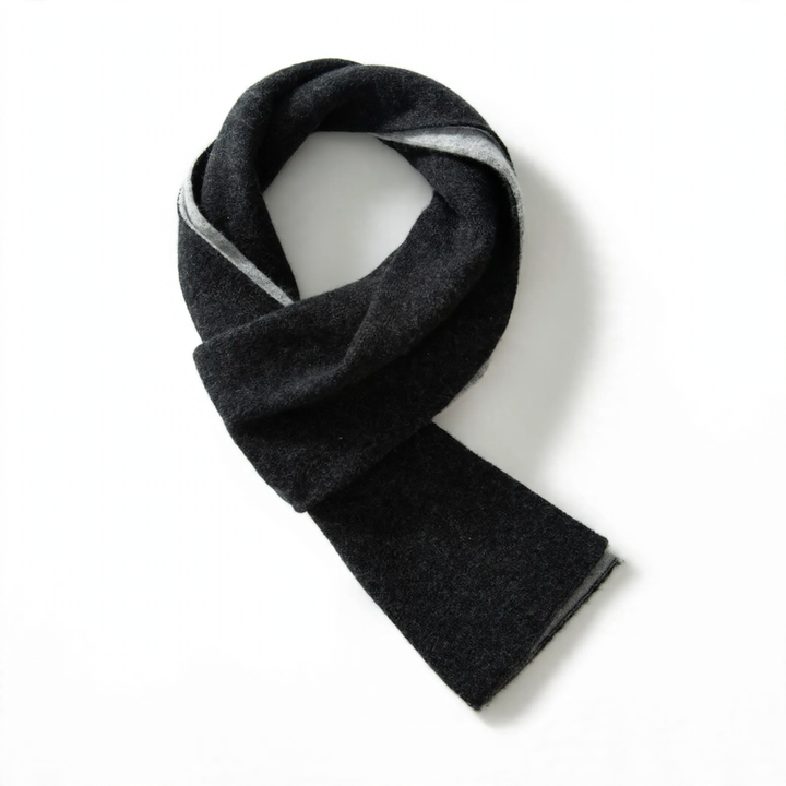 Short cashmere scarf with drawstring