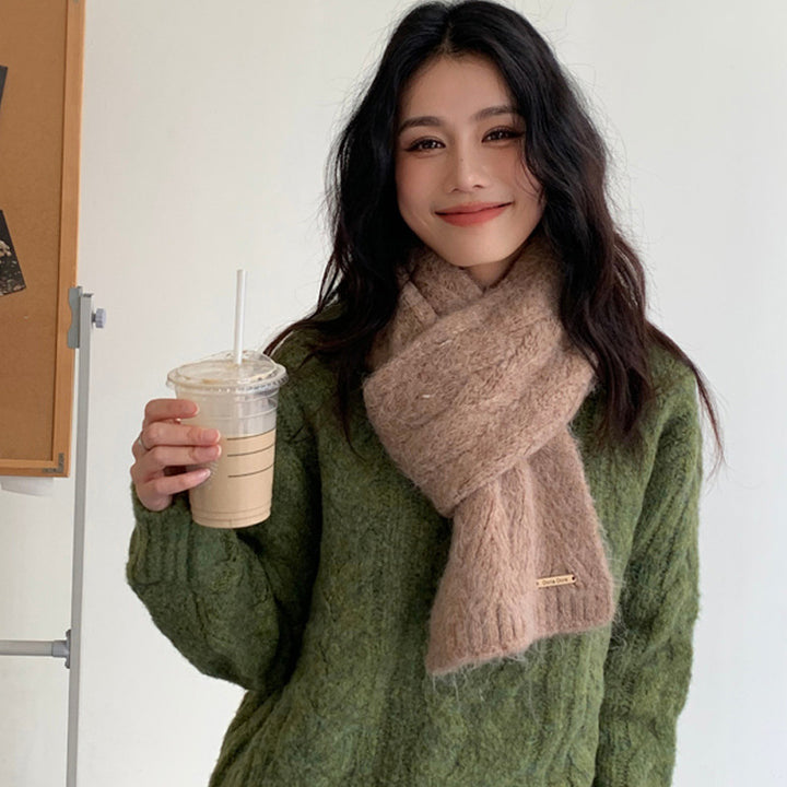 Thicker alpaca wool blend scarf