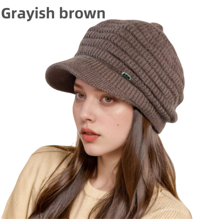 Women's Set: Knitted Beanie and Scarf for Winter