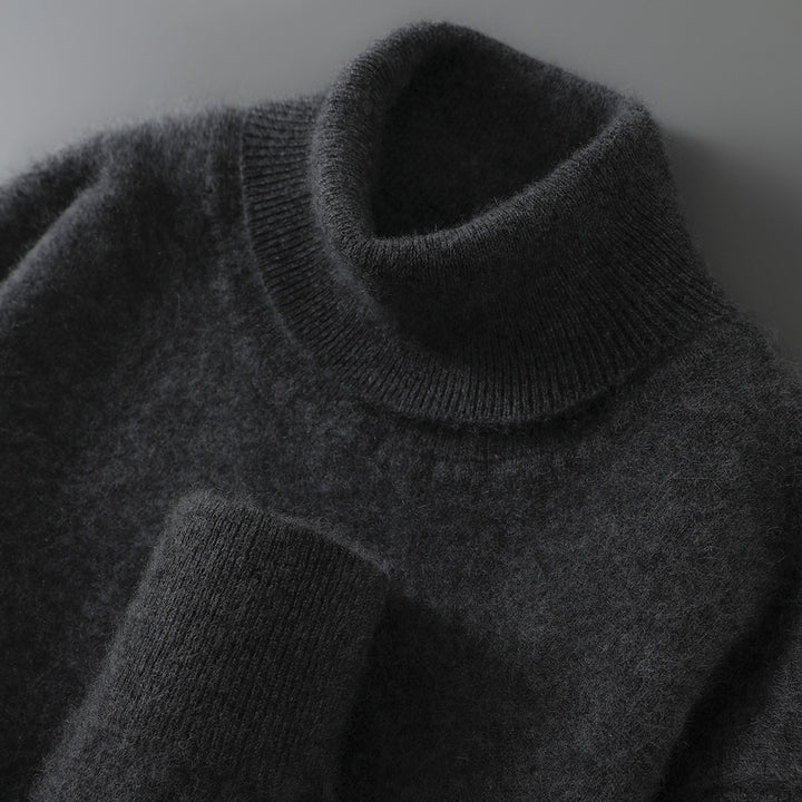 Men's Wool Sweater, 100% Wool, Stand Collar, Business Style