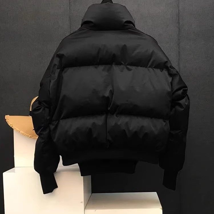 Men's winter jacket, stand collar, lined, short