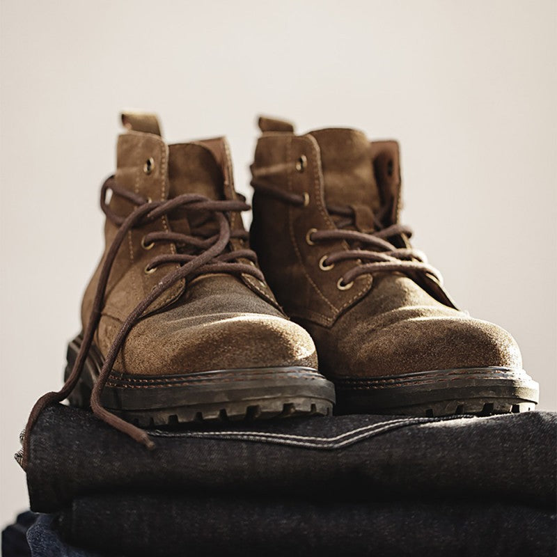 Men's Desert Boots, Suede, lined