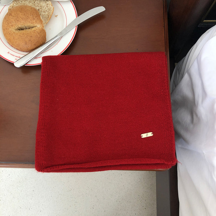 Warming scarf made of merino wool
