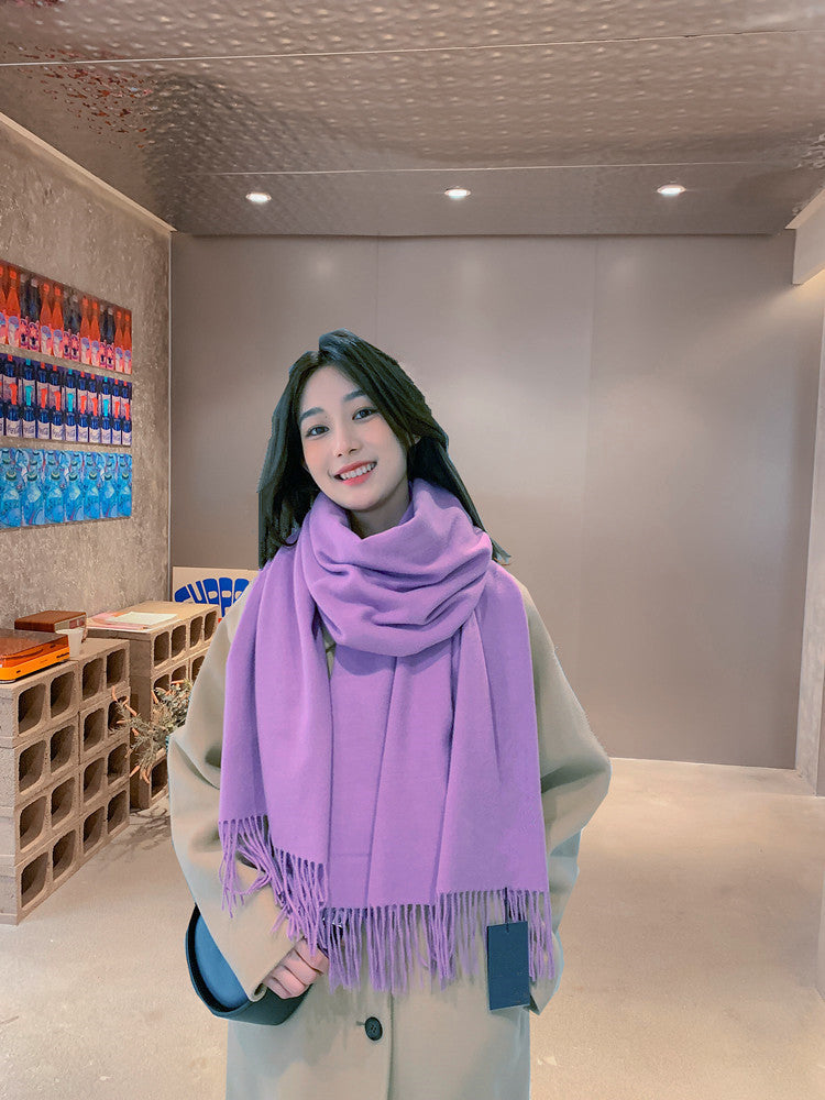 Solid color scarf, 200x70 cm, versatile