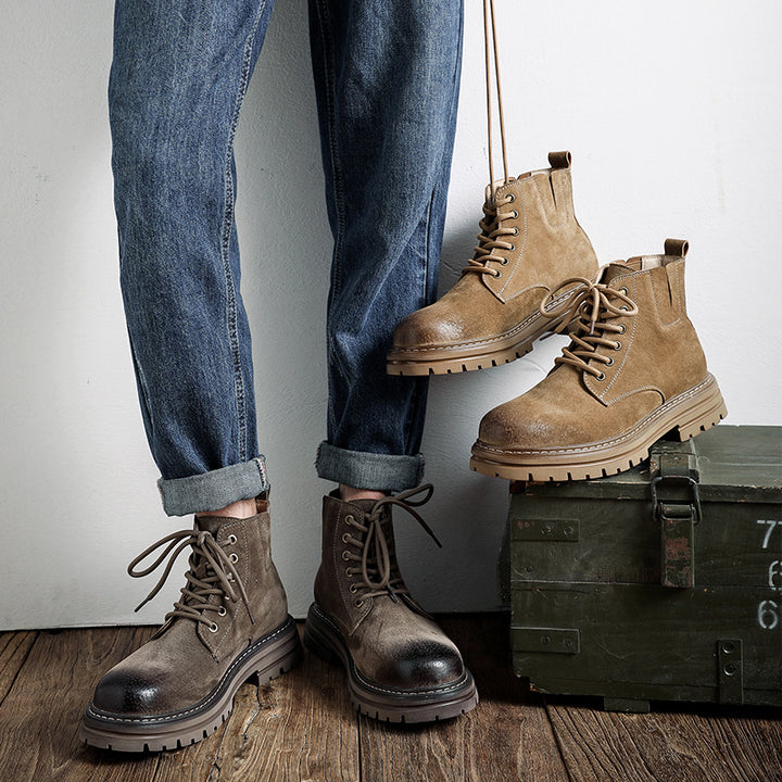Men's Chelsea Boots, mid-high shaft, pigskin