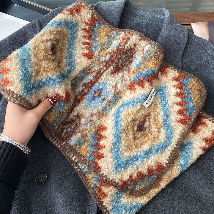 Reversible scarf with leopard pattern, 180x30 cm