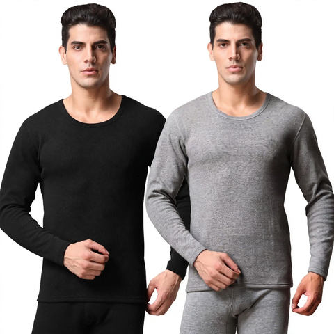 Thermo underwear set for men, round neck