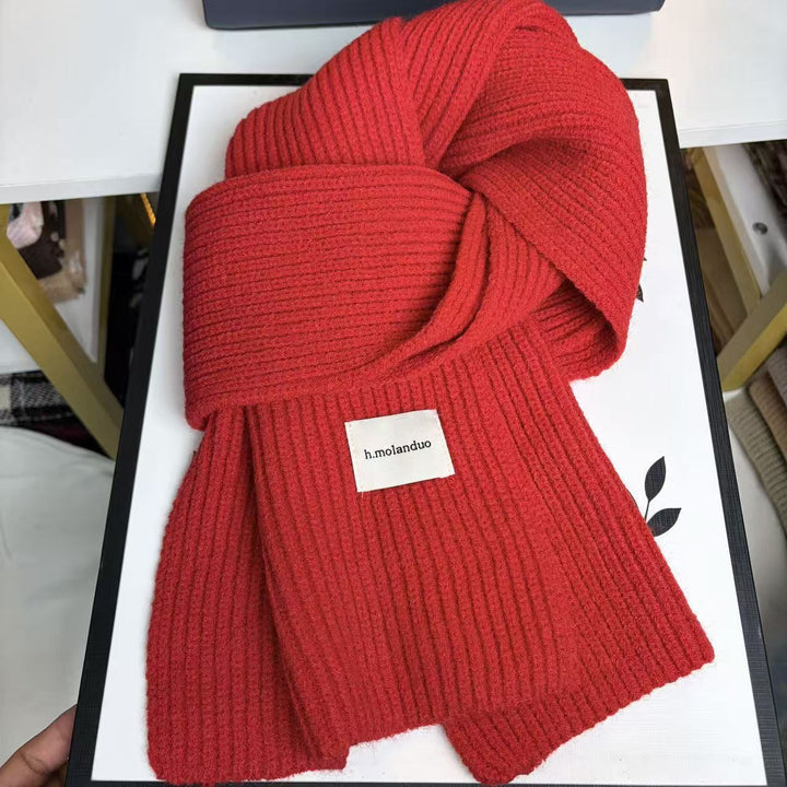 Knitted scarf, 20x160 cm, for autumn and winter