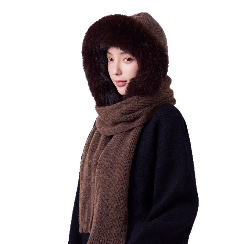 Women’s set of hat and scarf, lined