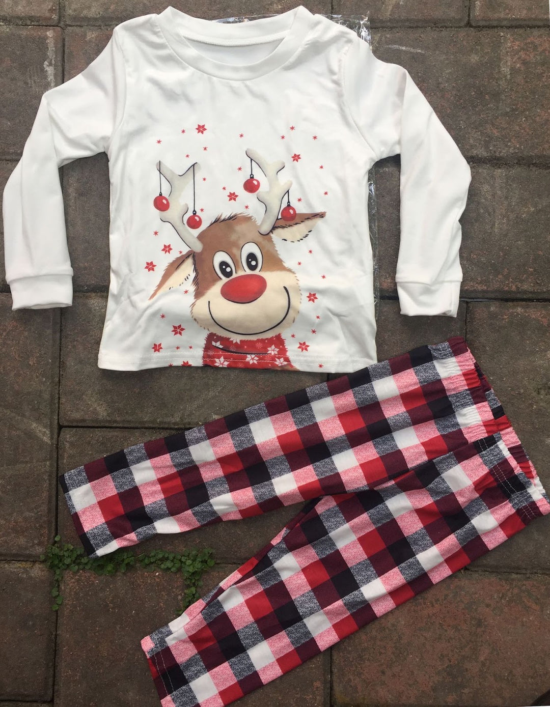 Family Pajama Set, Moose Print, Long Sleeve