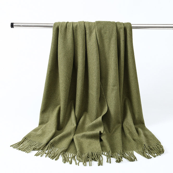Elegant wool cashmere scarf for men and women