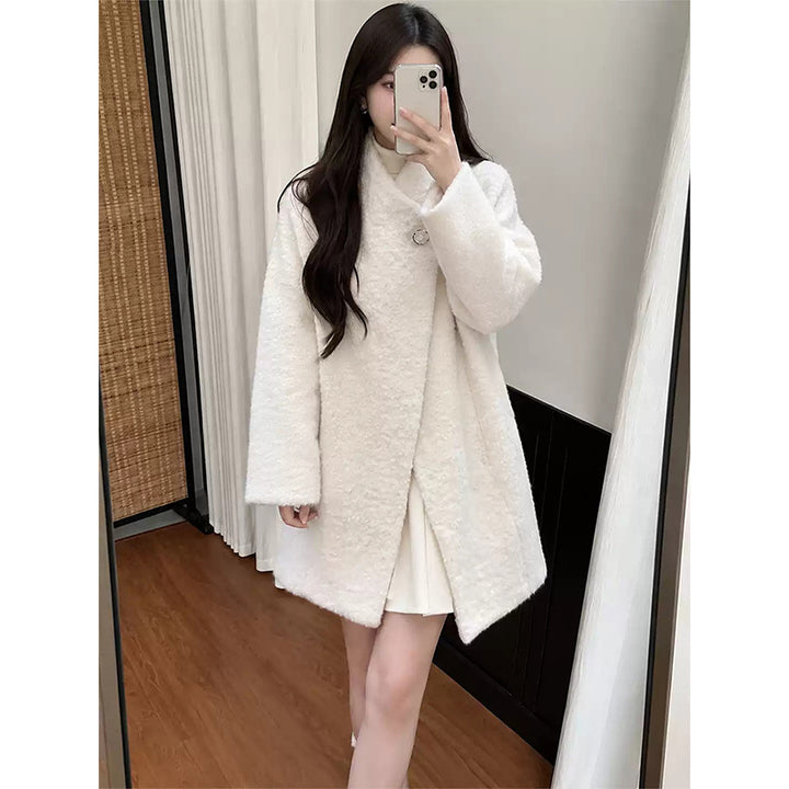 Women's Teddy Fleece Jacket in White