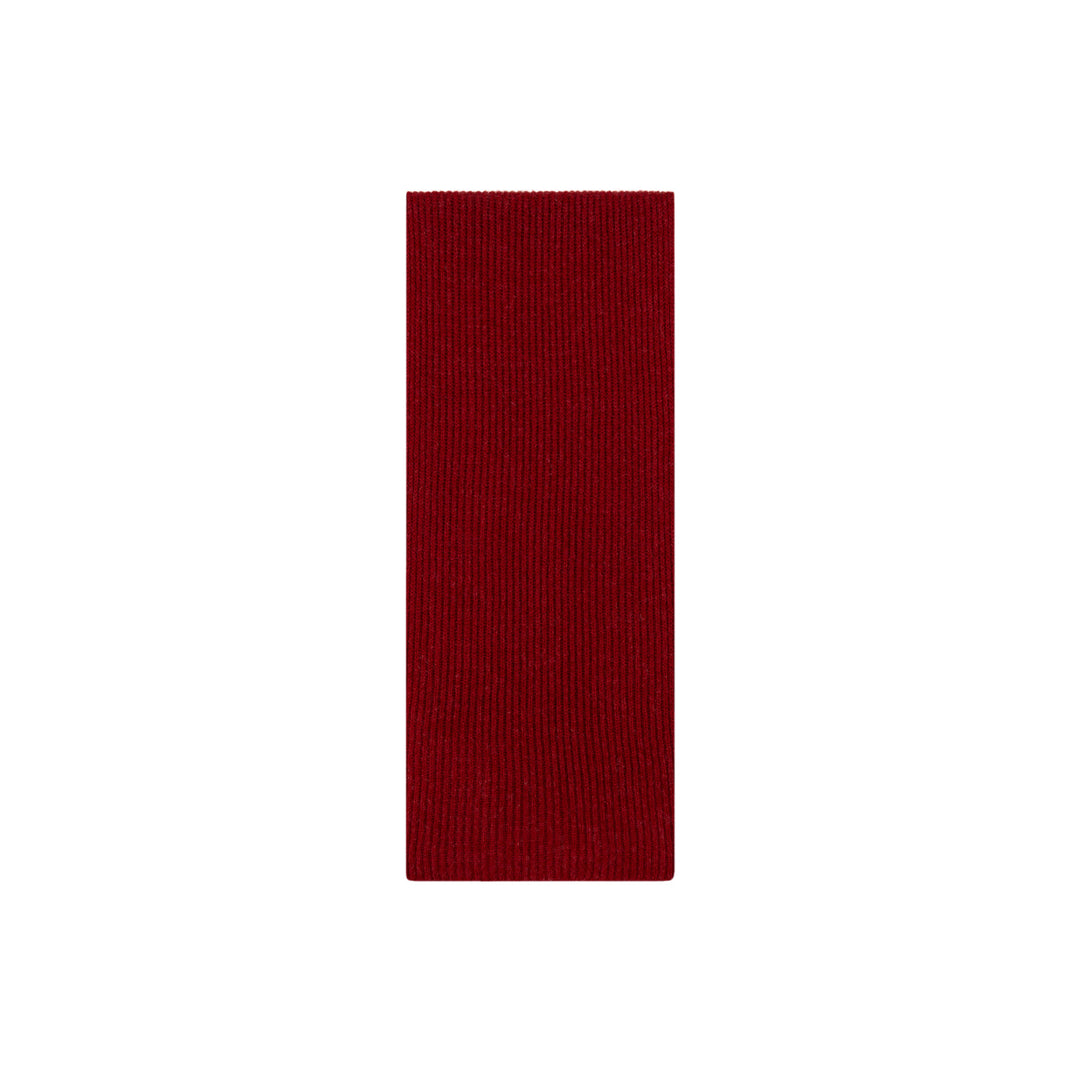Wool scarf with cashmere content