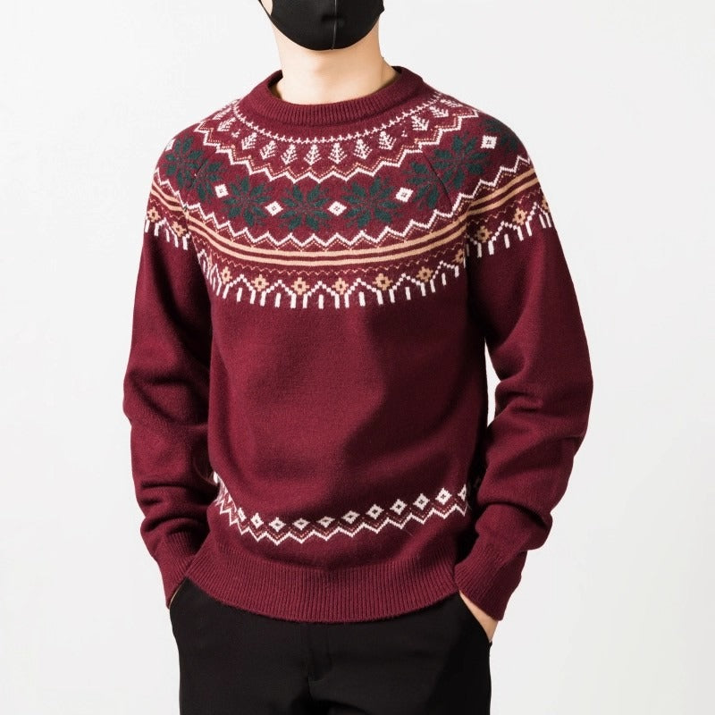 Vintage Fair-Isle Knit Sweater