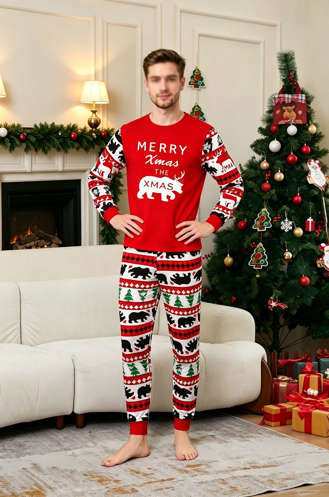 Christmas pajama set for the whole family