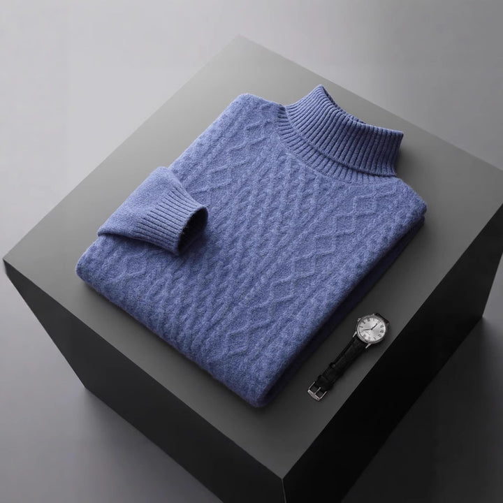 Warmer turtleneck sweater made of 100% merino wool