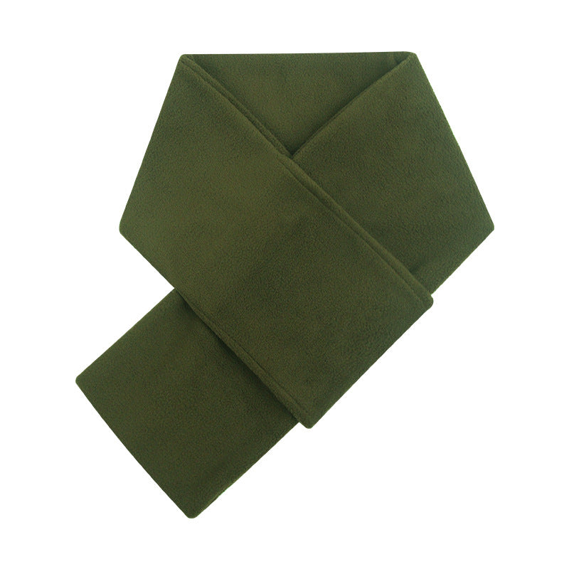 Warm fleece scarf for winter