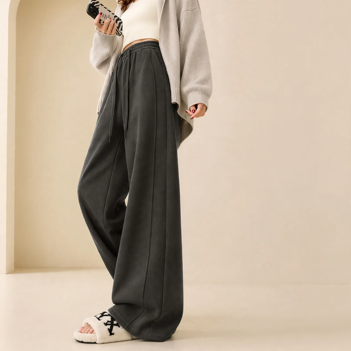 Kord-Wide pants with high waist for women