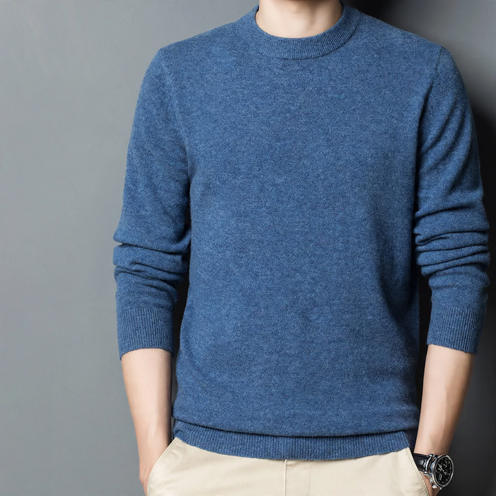 Men's Wool Sweater, Crew Neck, Thick, Plus Sizes