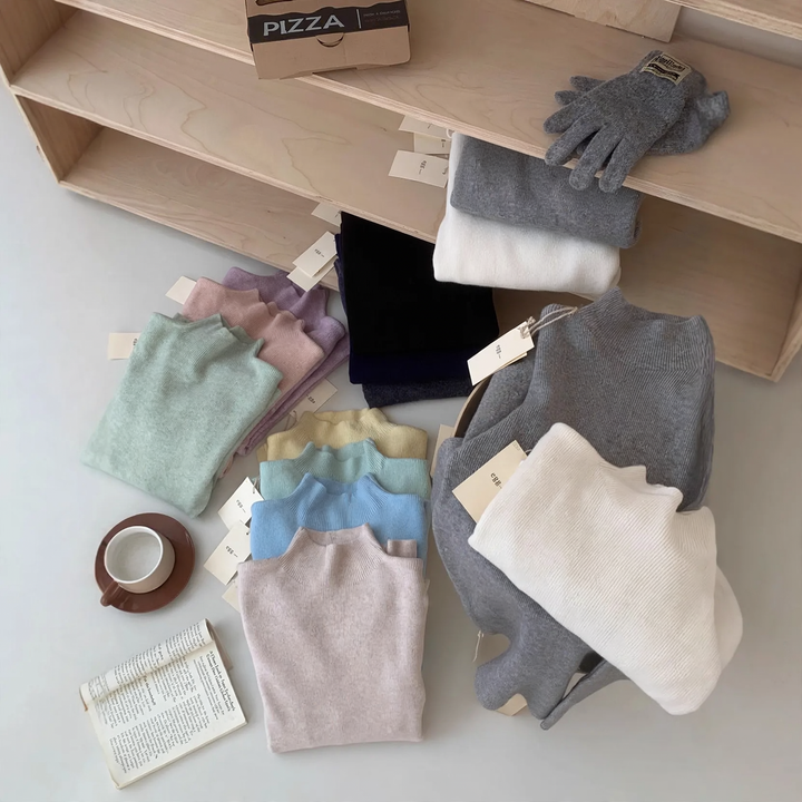 Women's knit sweater, fitted, autumn and winter
