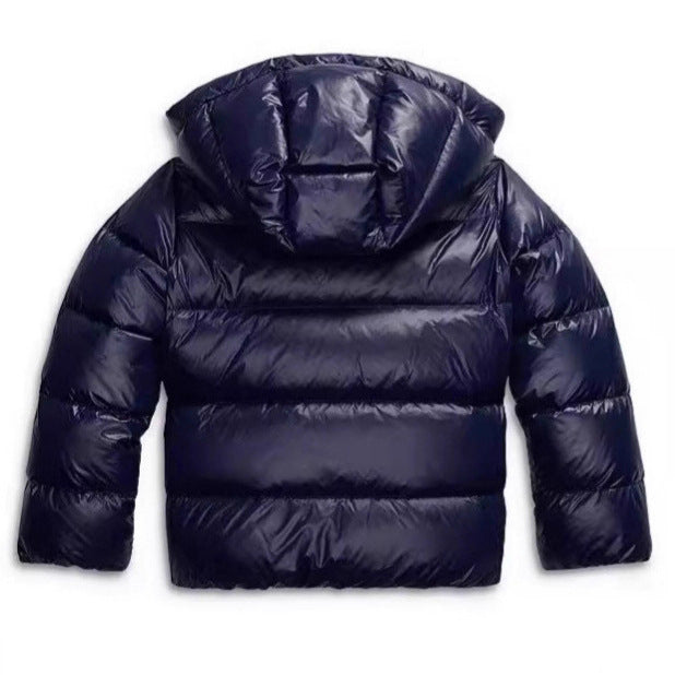 Padded women's hoodie in modern style