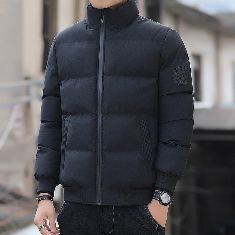 Padded men's winter jacket in Korean style