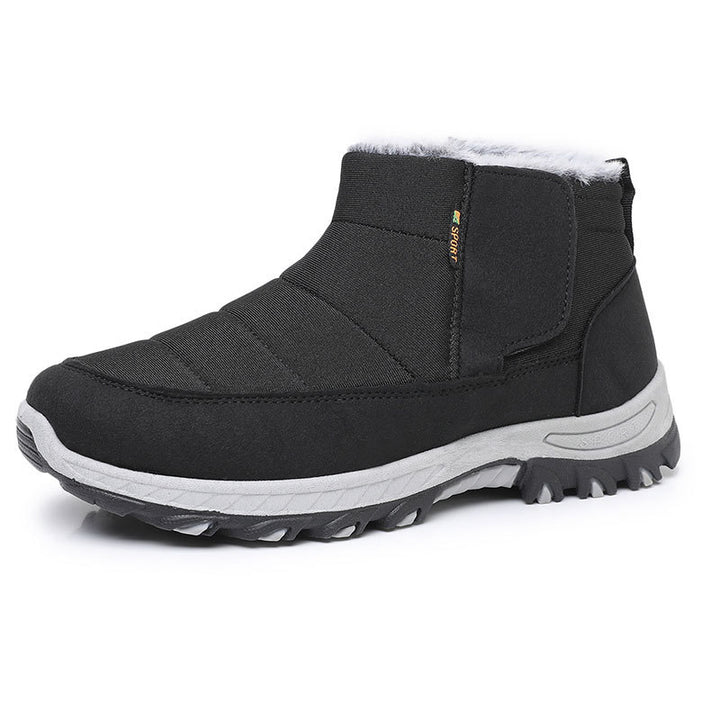 Men's winter boots with Velcro closure
