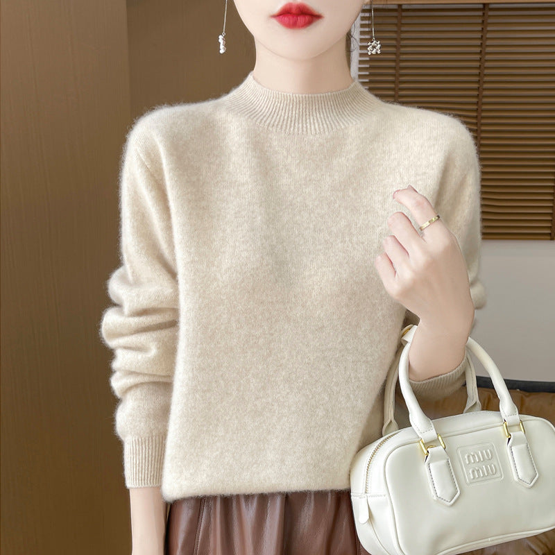 Women's wool sweater, seamless, 100% wool