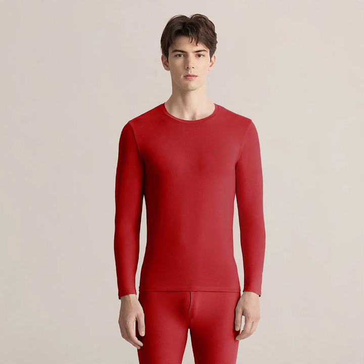 Cotton thermal set, antibacterial, round neck