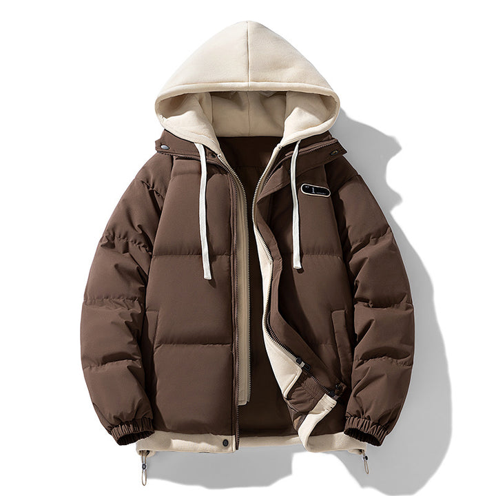 Padded unisex winter jacket with hood
