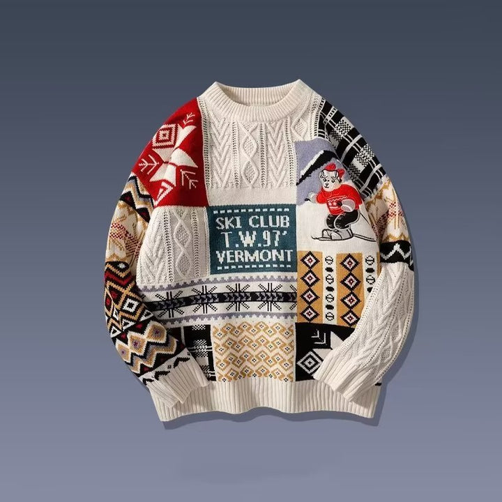 Warmer knitted sweater with turtleneck