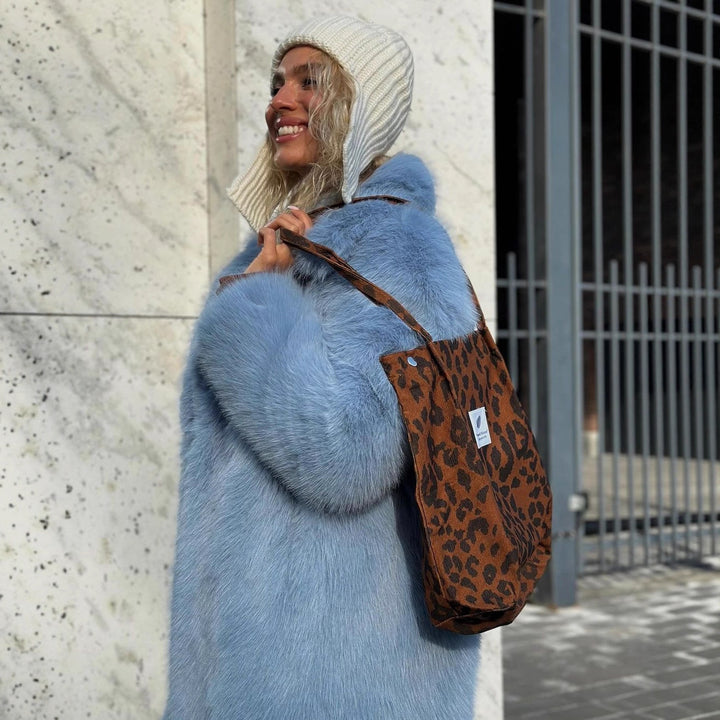 Mid-Length Faux Fur Jacket for Women