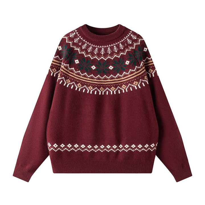 Vintage Fair-Isle Knit Sweater