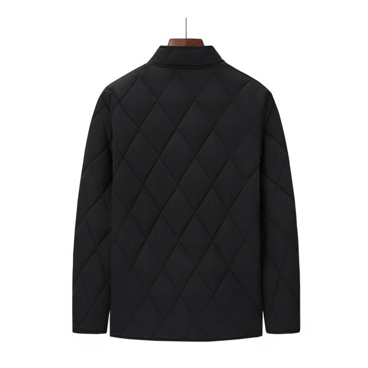 Men's Stand Collar Winter Jacket, Lined and Padded