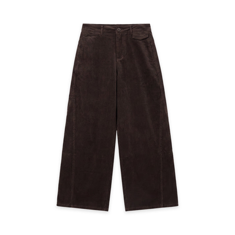 Soft corduroy pants with a brushed surface