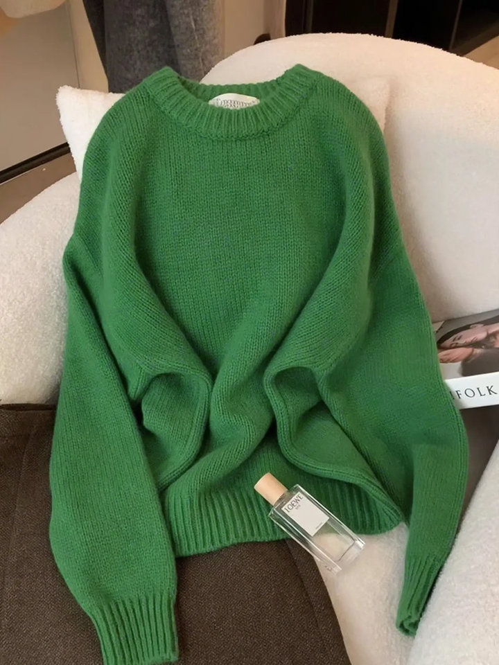 Elegant knit sweater in vintage look