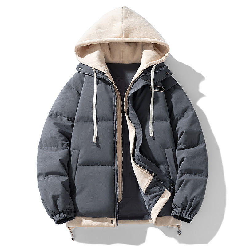 Padded unisex winter jacket with hood