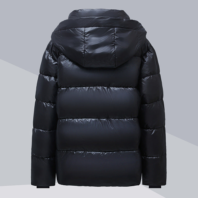 Unisex winter jacket with hood, padded