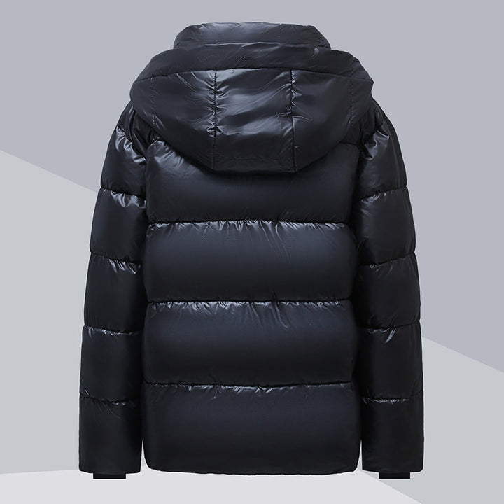 Unisex winter jacket with hood, padded