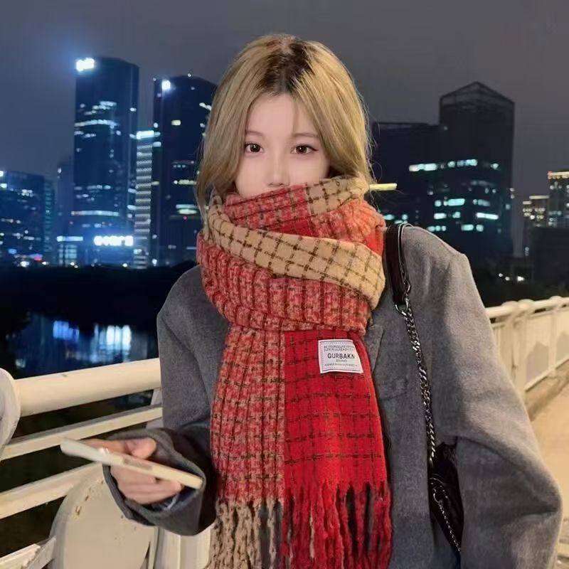 Cashmere knit scarf, 180x45 cm
