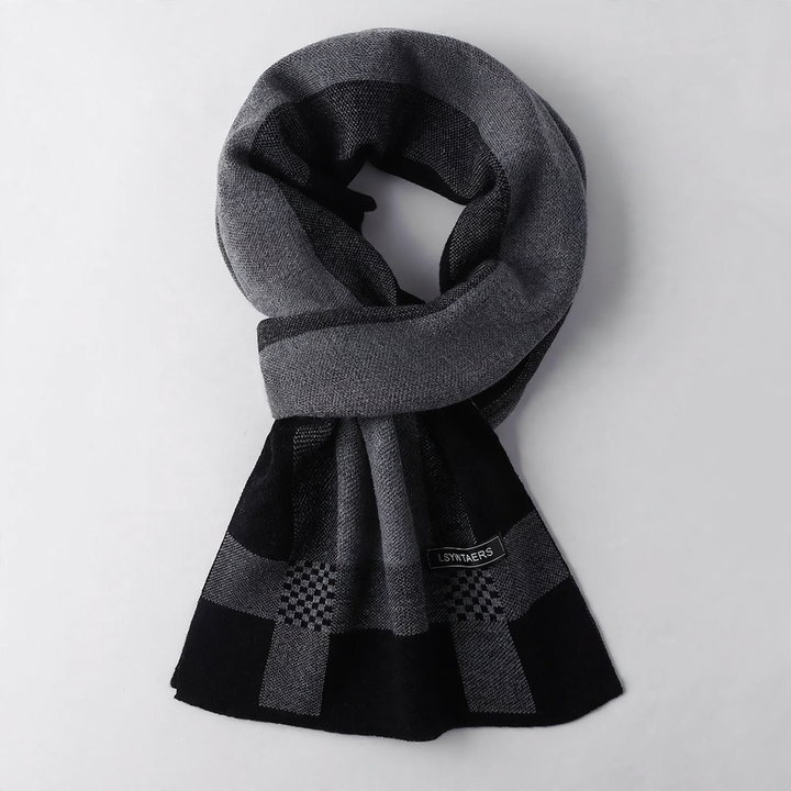 Men's Knit Scarf, 195x28cm