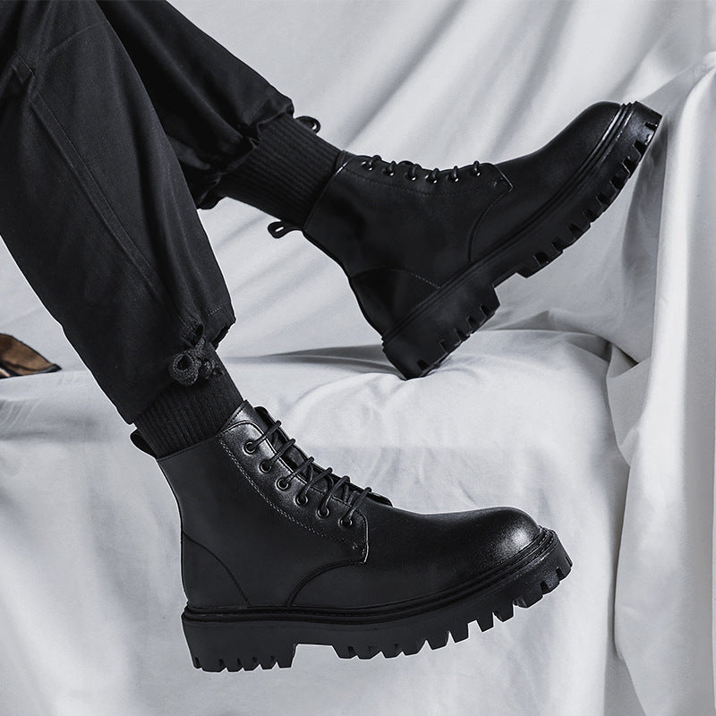 Classic men's boots, black