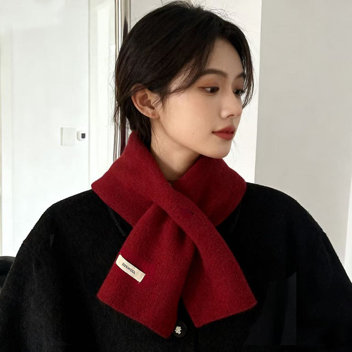 Compact wool scarf, 100% wool