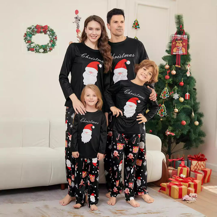 Christmas Family Pajama Set with Santa Claus