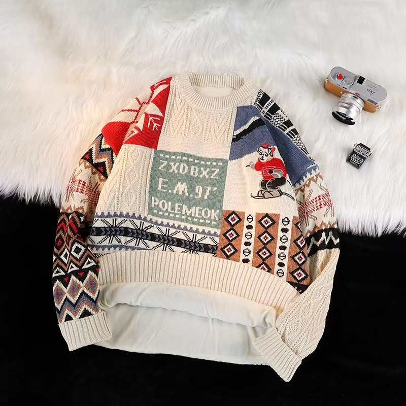 Warmer knitted sweater with turtleneck