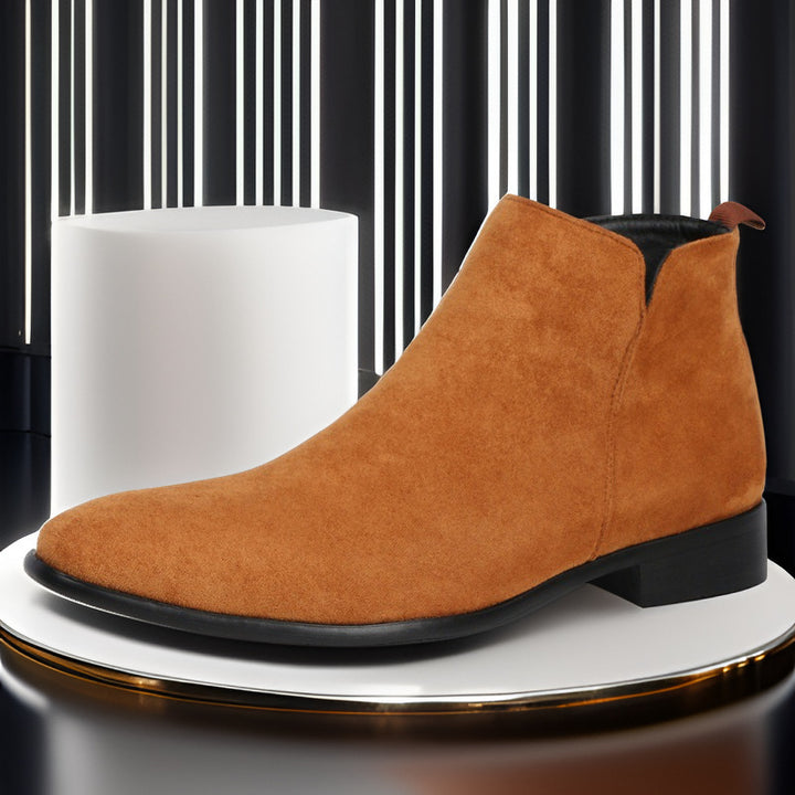 Men's Chelsea Boots with Side Zipper