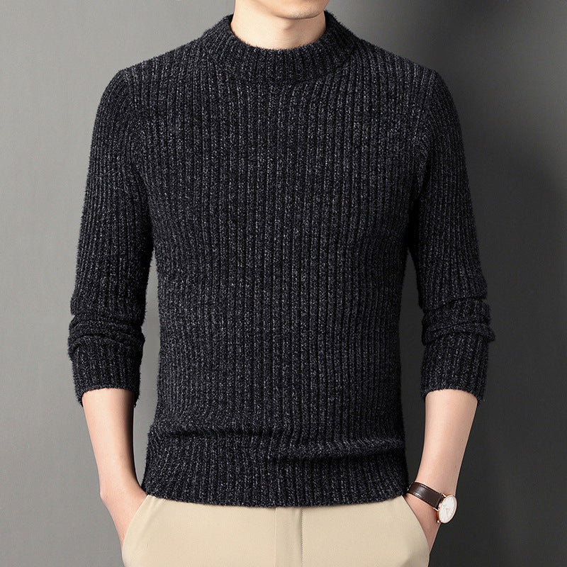 Men's winter sweater, lined, with turtleneck