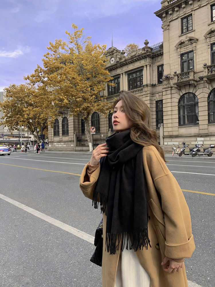 Thick winter scarf, 200x70cm