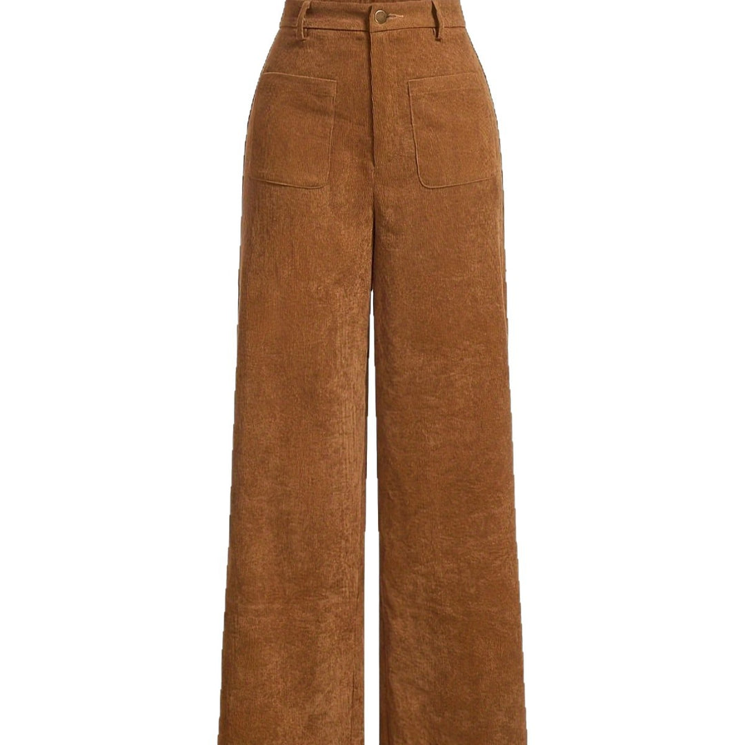 Kord pants with straight cut
