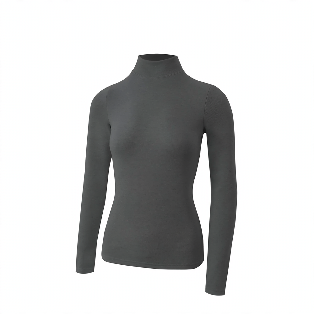 Women’s thermal top, insulated, stand collar
